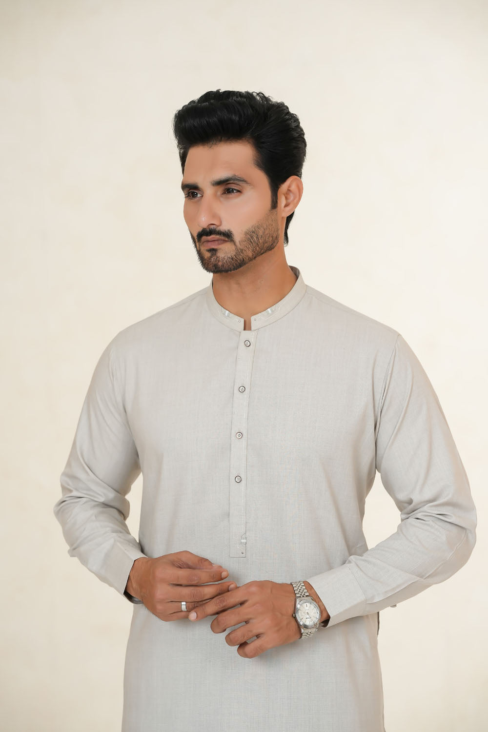 Beige Design Kurta Shalwar by Al Deebaj, photo 4