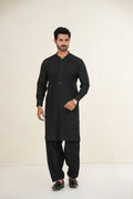 Black Design Kurta Shalwar by Al Deebaj