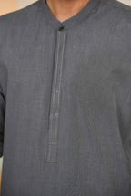 Grey Des Kurta Shalwar by Al Deebaj, photo 2