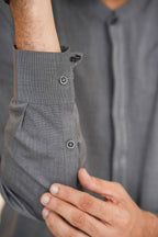 Grey Des Kurta Shalwar by Al Deebaj, photo 4