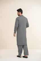 Grey Des Kurta Shalwar by Al Deebaj, photo 5