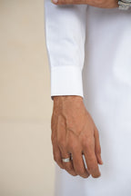 White Embroidered Kurta Shalwar by Al Deebaj, photo 4