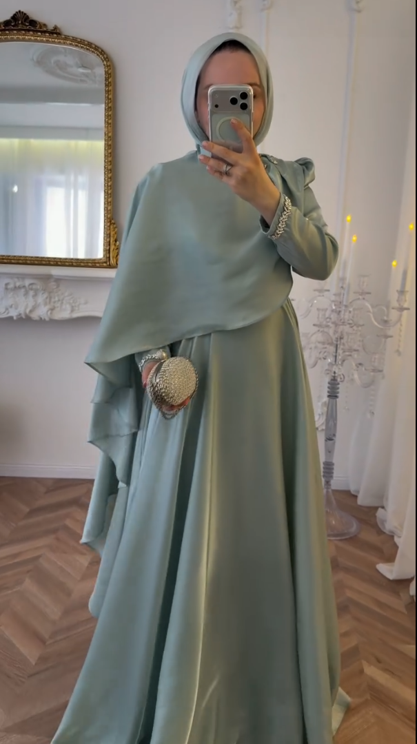 Sage Pearl Abaya by Leema, photo 3