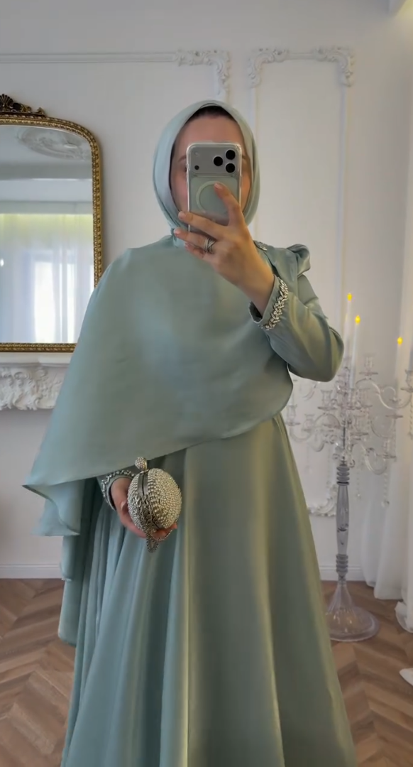 Sage Pearl Abaya by Leema, photo 2