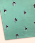 Embroidered Lawn – Sky Blue (MEL-S25-0002), embroidered lawn fabric by the meter
