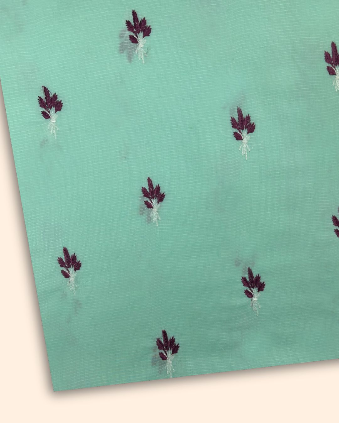 Embroidered Lawn – Sky Blue (MEL-S25-0002), embroidered lawn fabric by the meter
