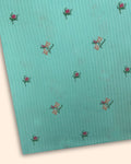 Embroidered Lawn – Sky Blue (MEL-S25-0037), embroidered lawn fabric by the meter
