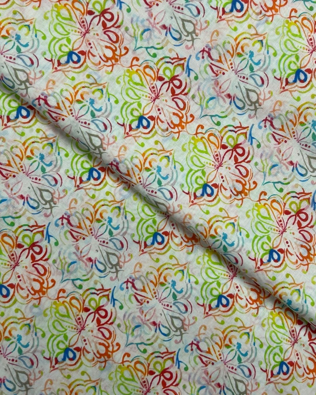 Pima Digital Print Lawn (PDP-S25-0033), digitally printed lawn fabric by the meter