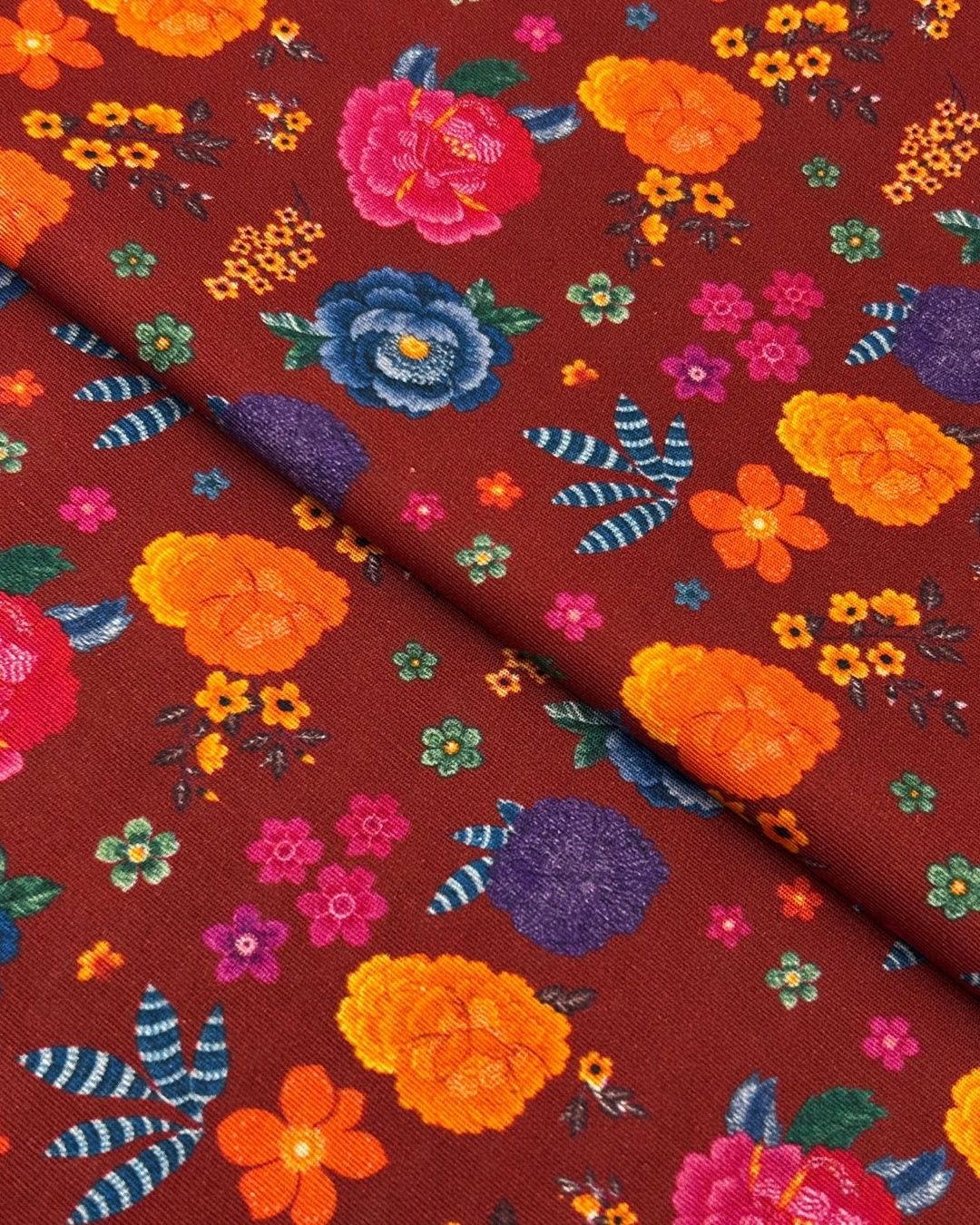 Khaddar Digital Print (PKDP-W26-0001), digitally printed khaddar fabric by the meter