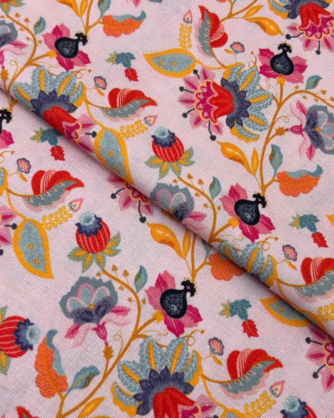 Khaddar Digital Print (PKDP-W26-0015), digitally printed khaddar fabric by the meter