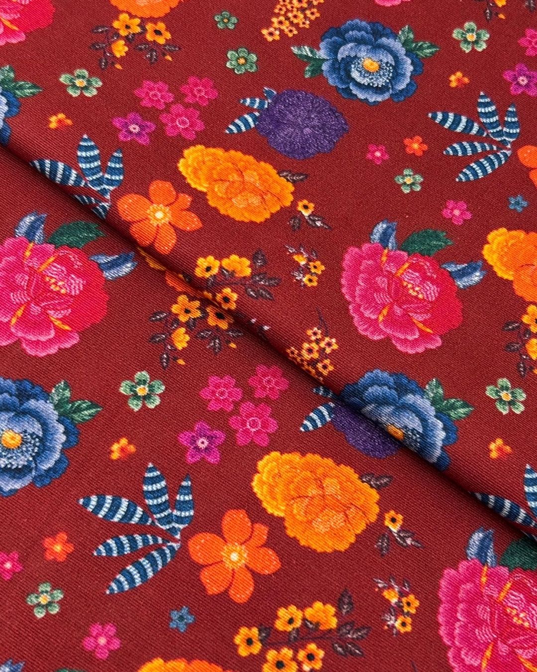 Khaddar Digital Print (PKDP-W26-0005), digitally printed khaddar fabric by the meter