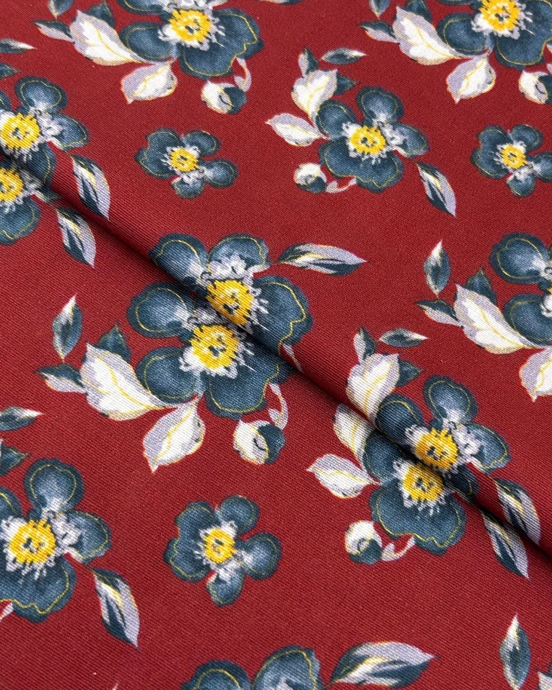 Khaddar Digital Print (PKDP-W26-0009), digitally printed khaddar fabric by the meter