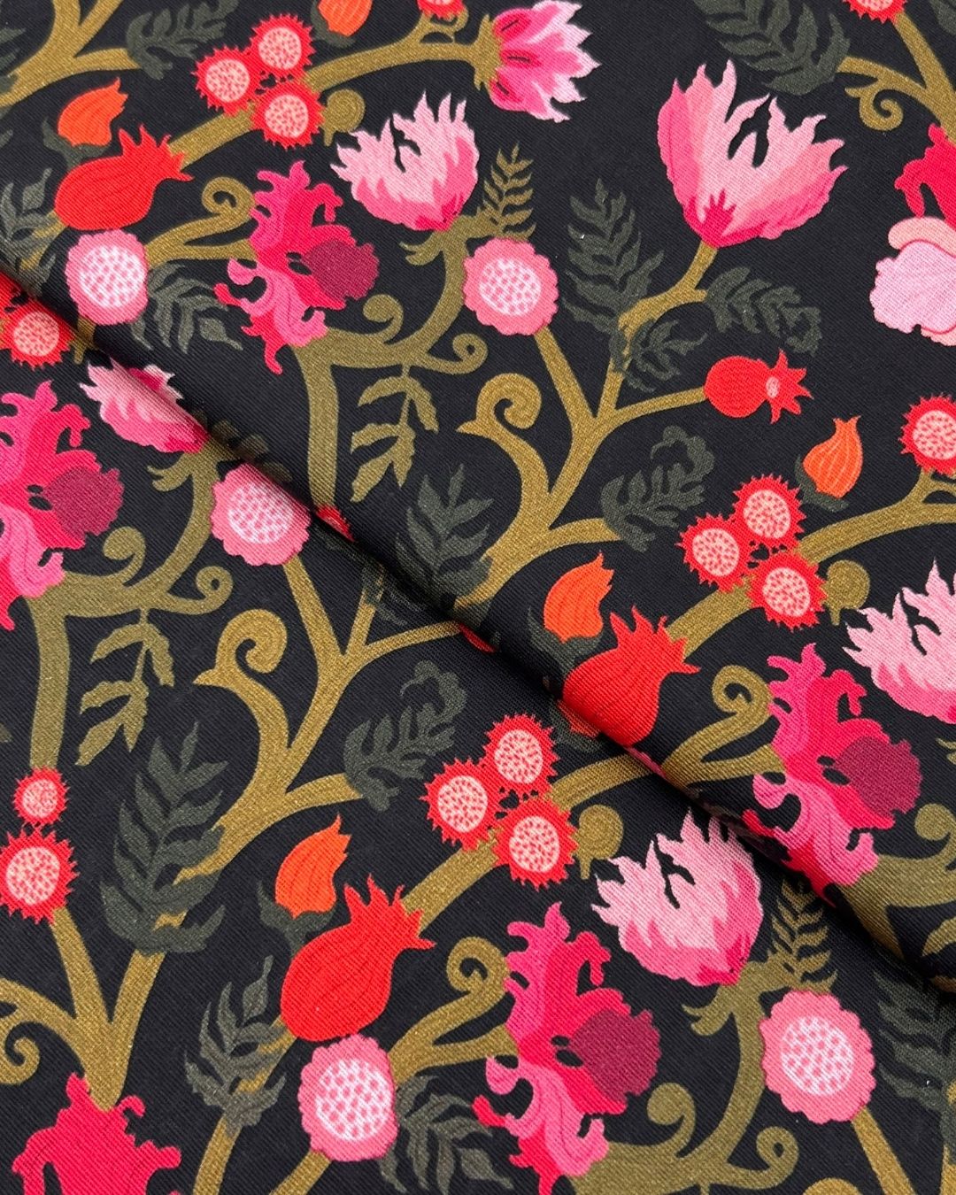 Khaddar Digital Print (PKDP-W26-0095), digitally printed khaddar fabric by the meter