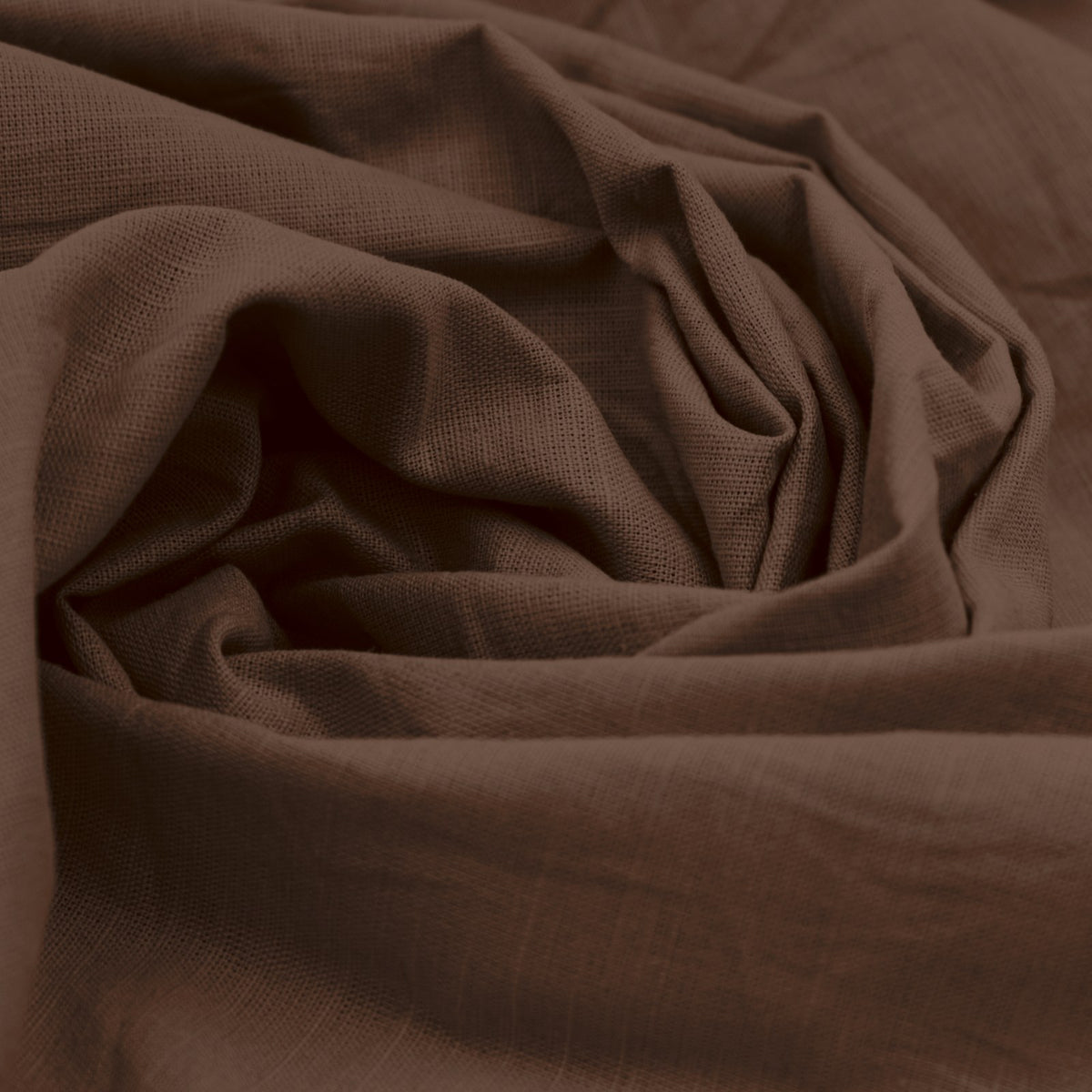 Chocolate Brown cotton fabric