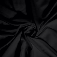 Jet Black georgette fabric