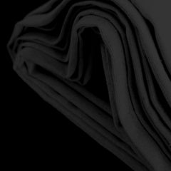 Jet Black linen fabric