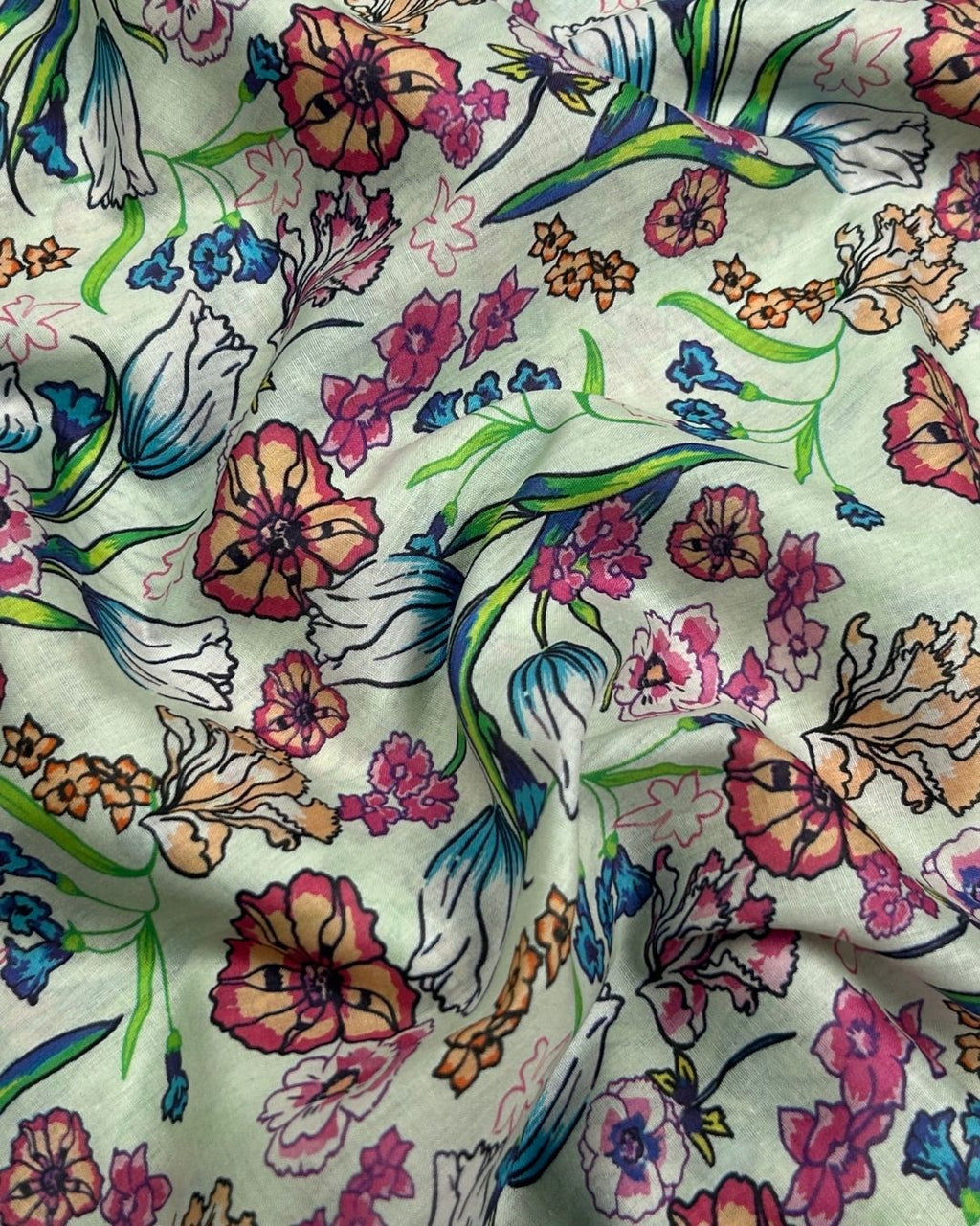 Pima Digital Print Lawn (PDP-S25-0023) – digitally printed lawn fabric, photo 2