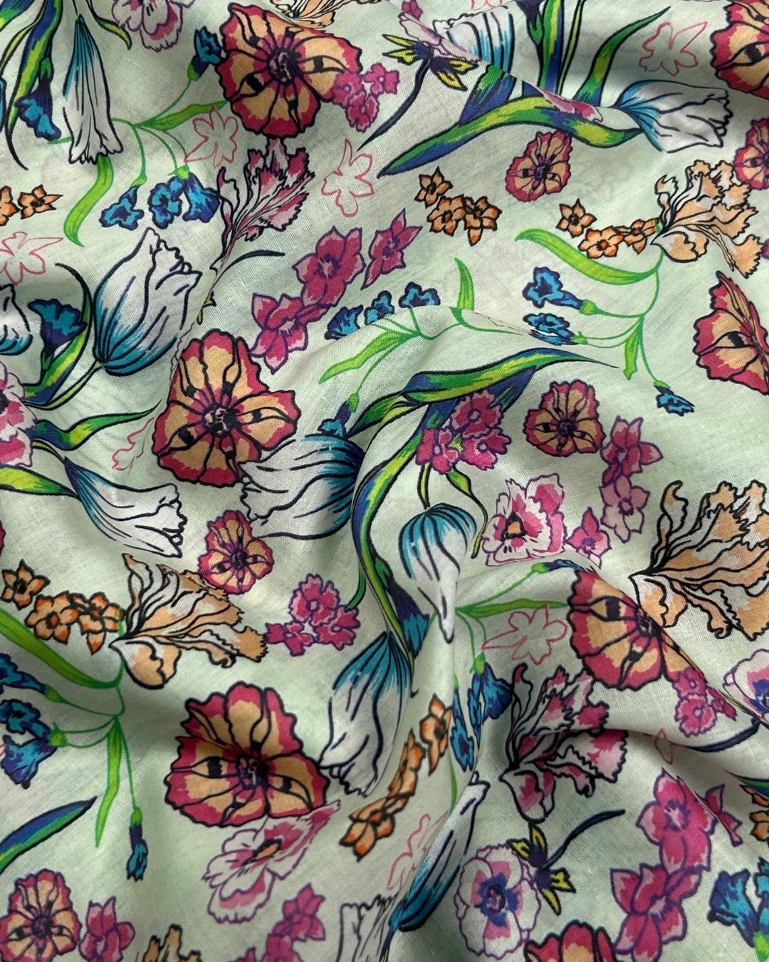 Pima Digital Print Lawn (PDP-S25-0023) – digitally printed lawn fabric, photo 2