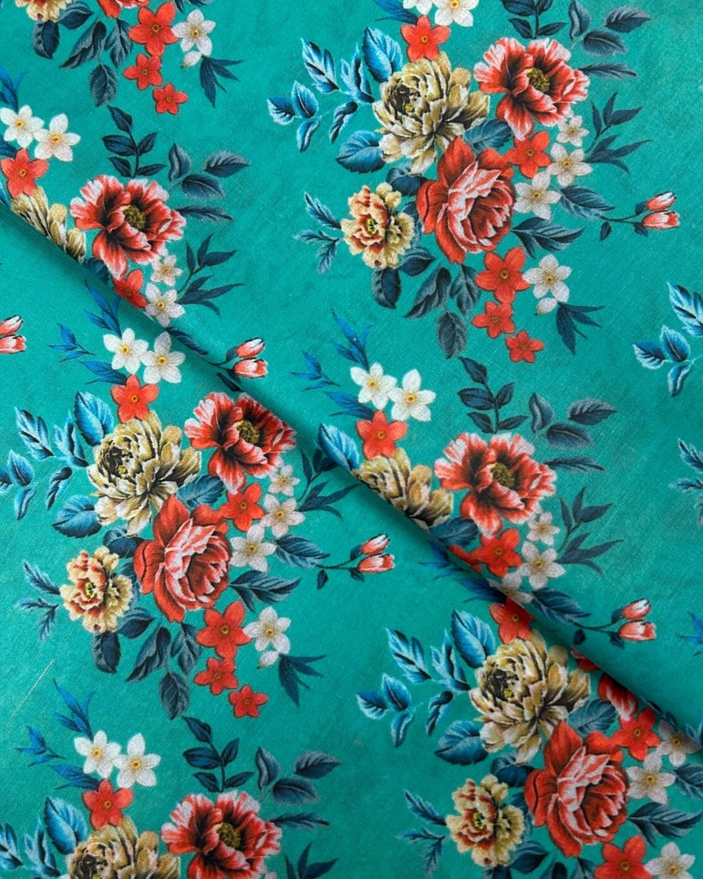 Pima Digital Print Lawn (PDP-S25-0117), digitally printed lawn fabric by the meter