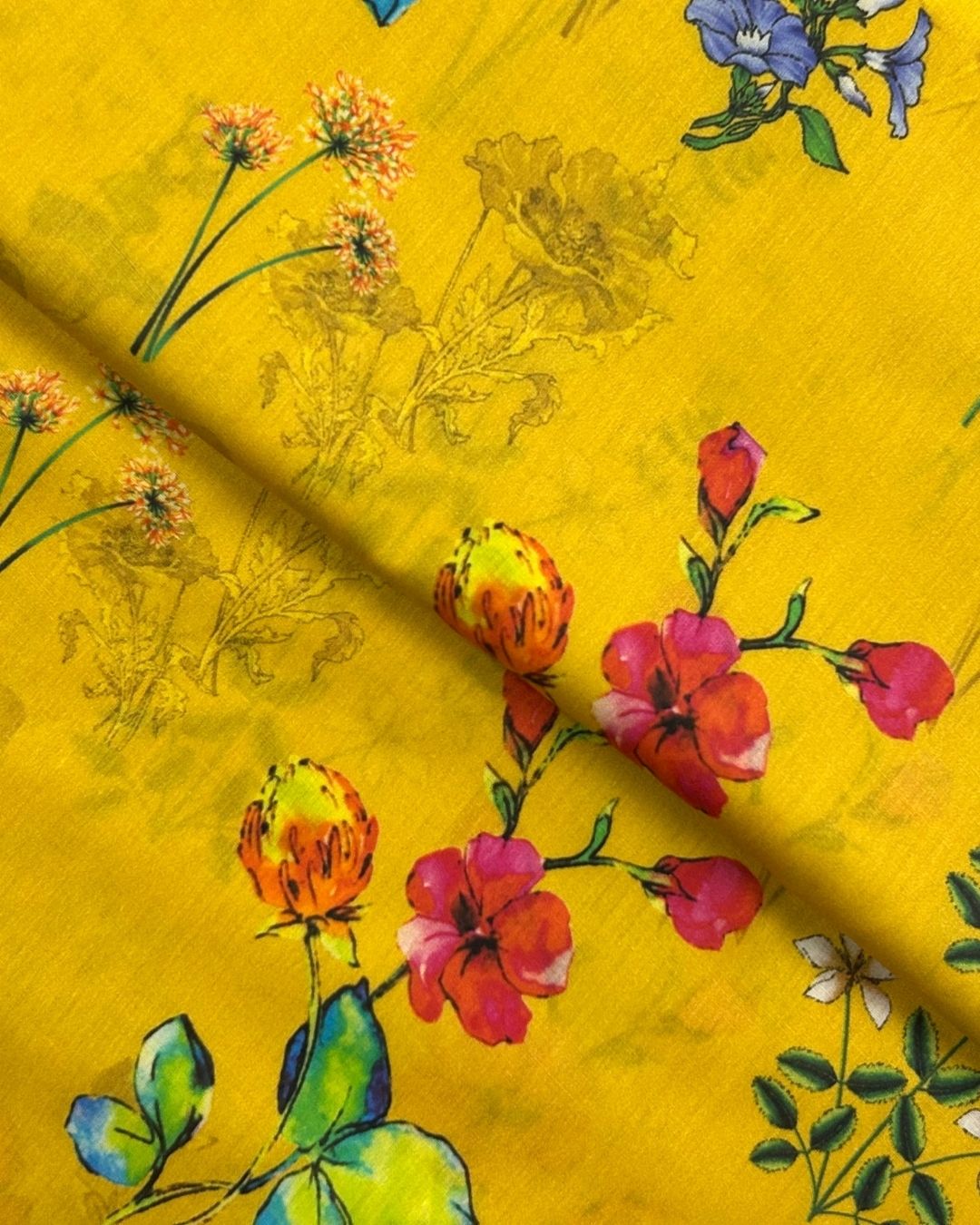 Pima Digital Print Lawn (PDP-S25-0124), digitally printed lawn fabric by the meter