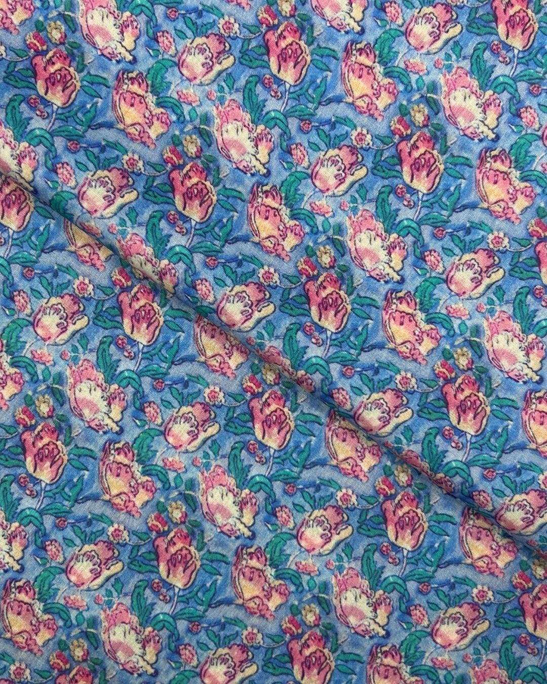 Pima Digital Print Lawn (PDP-S25-0151), digitally printed lawn fabric by the meter