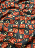 Raw Silk Digital Print fabric