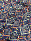 Raw Silk Digital Print fabric
