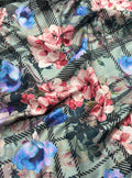 Raw Silk Digital Print (PCRS69), digitally printed raw silk fabric by the meter