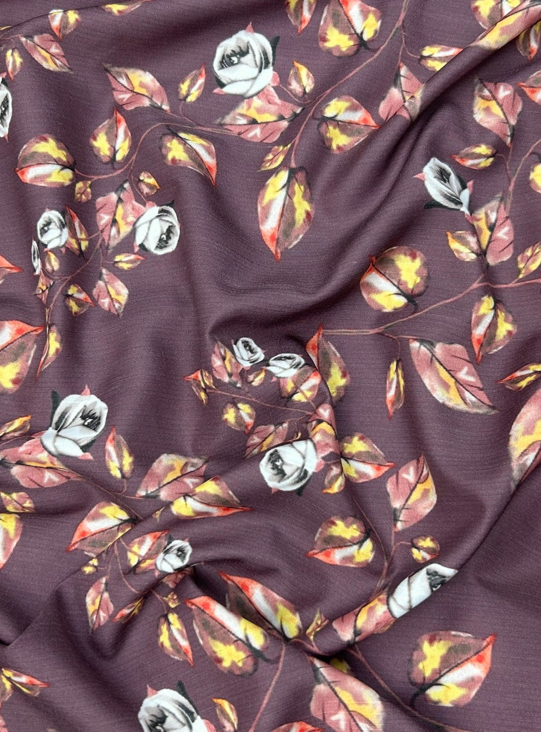 Raw Silk Digital Print fabric