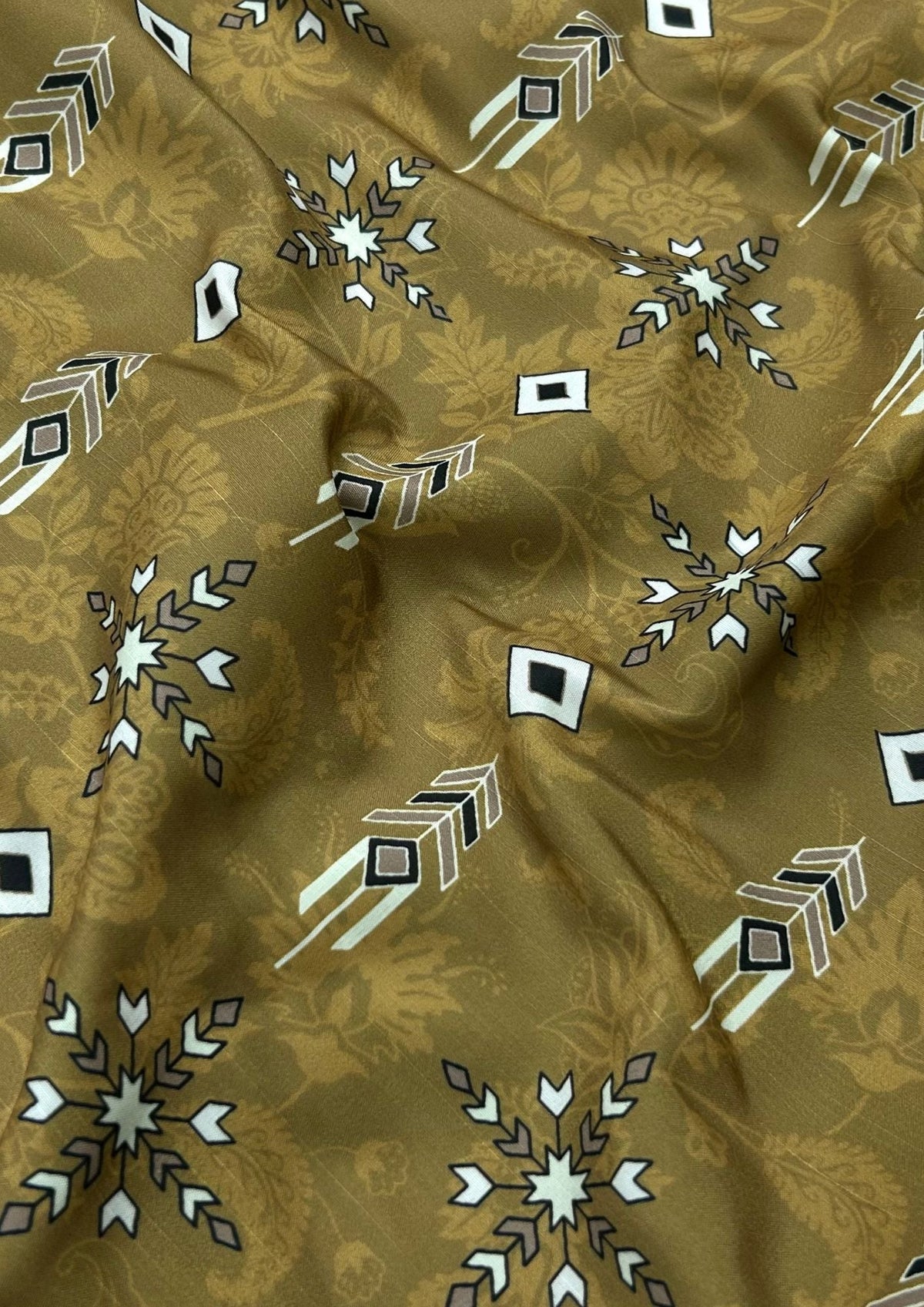 Raw Silk Digital Print fabric