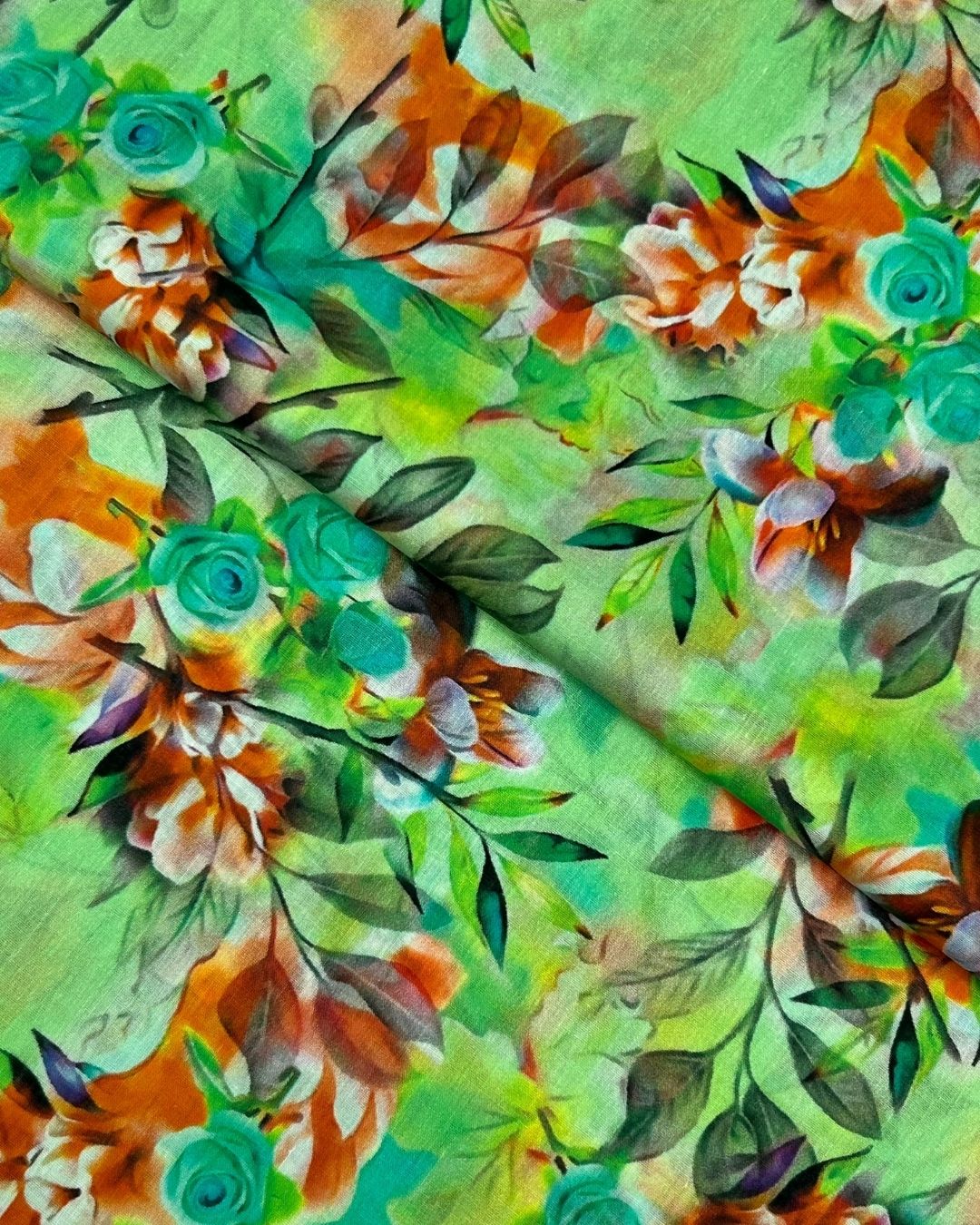 Rang e Bahar Digital Print Lawn fabric