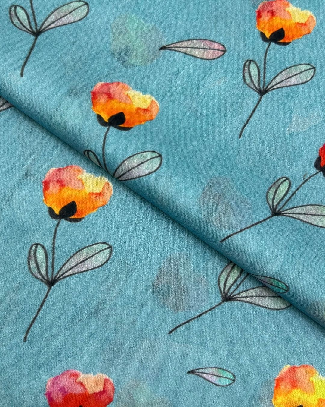 Rang e Bahar Digital Print Lawn (REBD-S26-0195), digitally printed lawn fabric by the meter