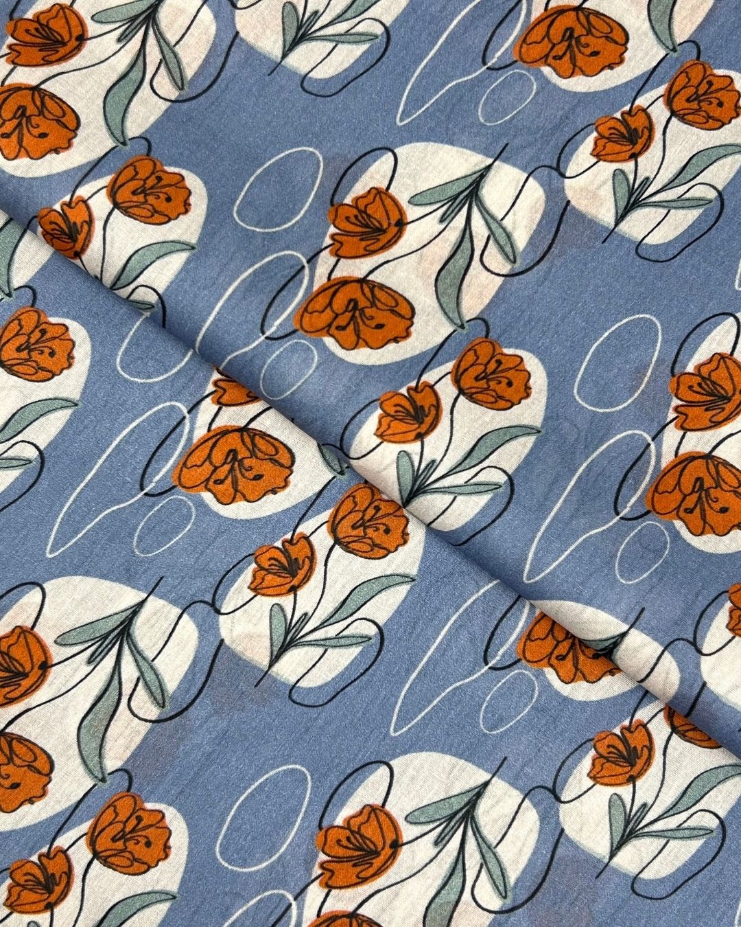 Rang e Bahar Digital Print Lawn fabric