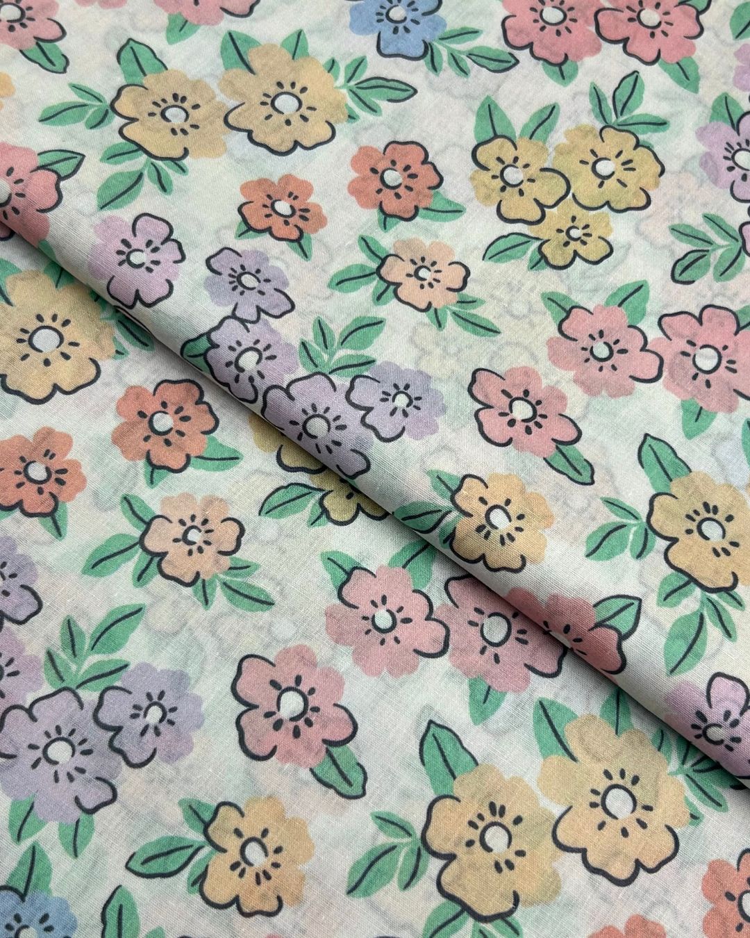 Rang e Bahar Digital Print Lawn (REBD-S26-0577), digitally printed lawn fabric by the meter