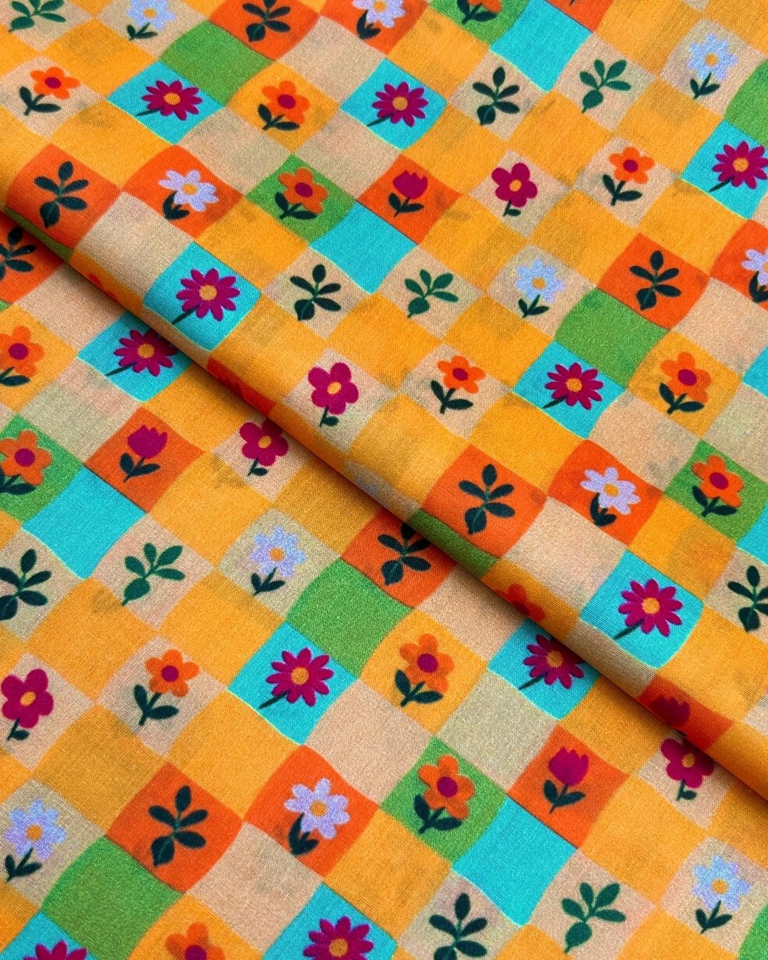 Rang e Bahar Digital Print Lawn fabric