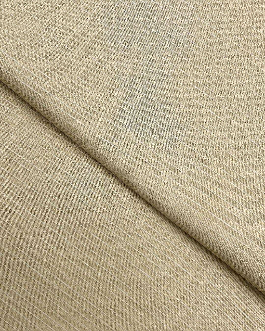 Rib Lawn – Cream, self-textured lawn fabric by the meter
