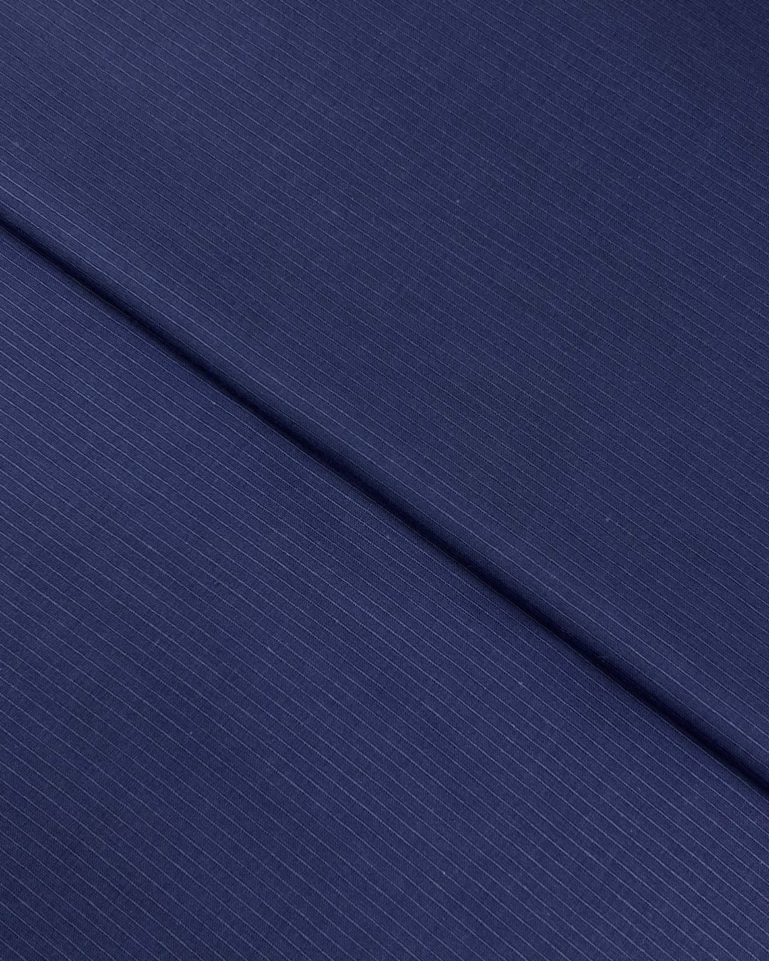 Rib Lawn – Blue (RLS-S26-0001), self-textured lawn fabric by the meter