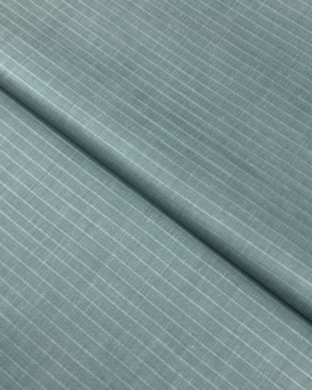 Rib Lawn – Blue (RLS-S26-0021), self-textured lawn fabric by the meter