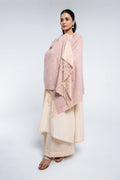 Peach Wool Stole by The Fabric Store