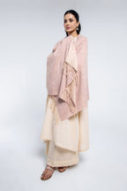 Peach Wool Stole by The Fabric Store