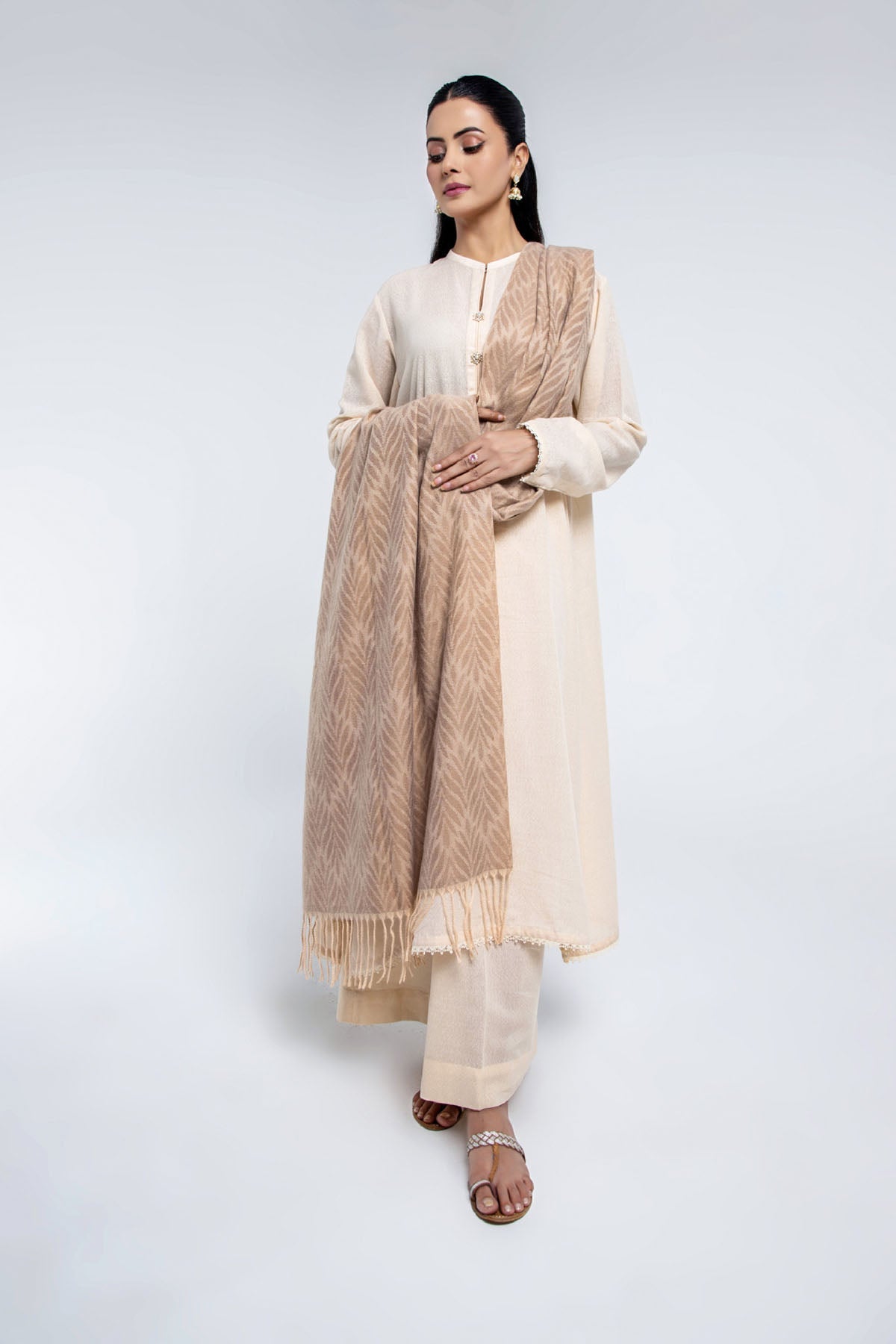 Skin Wool Stole by The Fabric Store