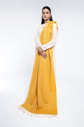 Yellow Wool Stole by The Fabric Store