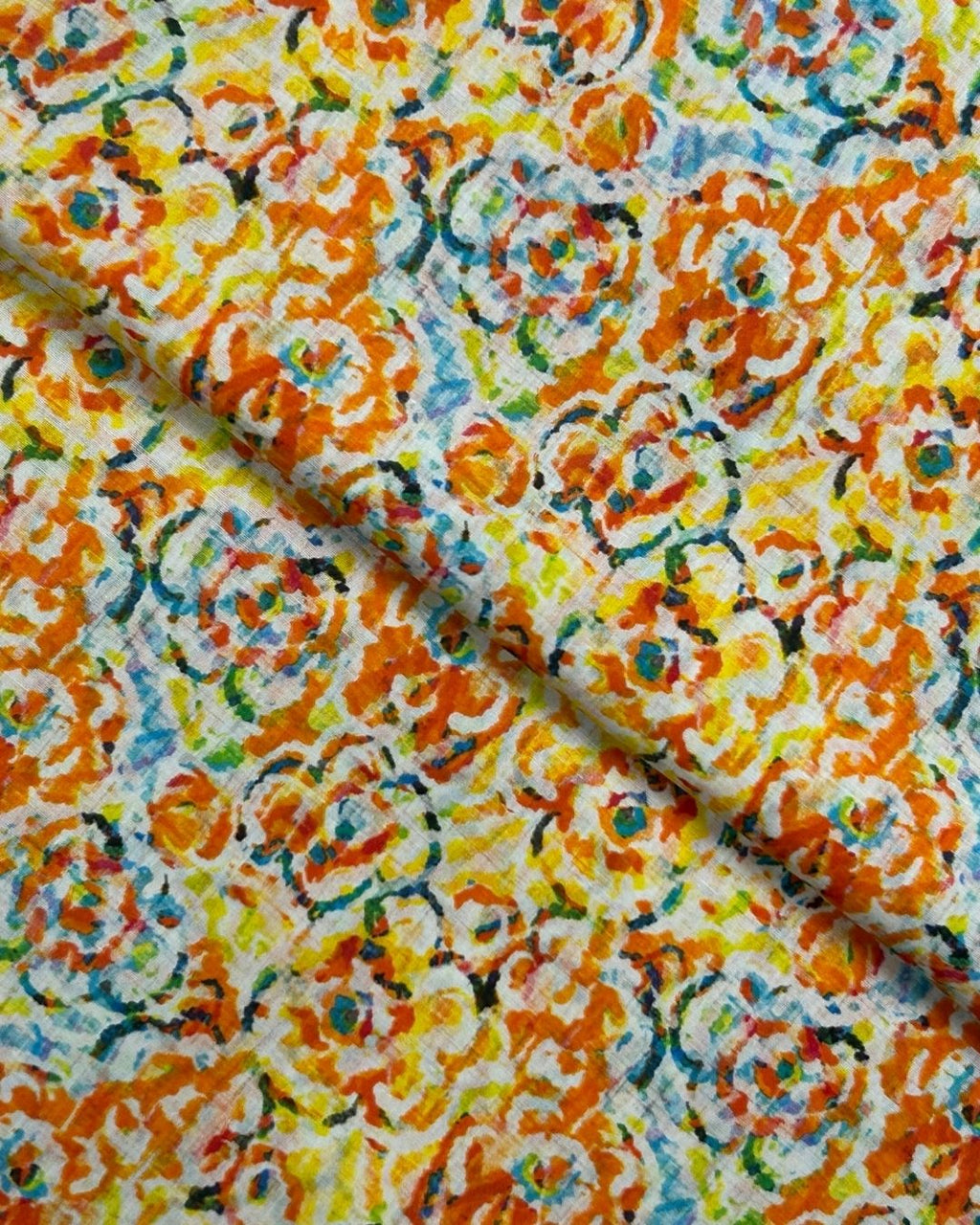 Tie & Dye Digital Print Lawn (TDP-S25-0052), digitally printed lawn fabric by the meter