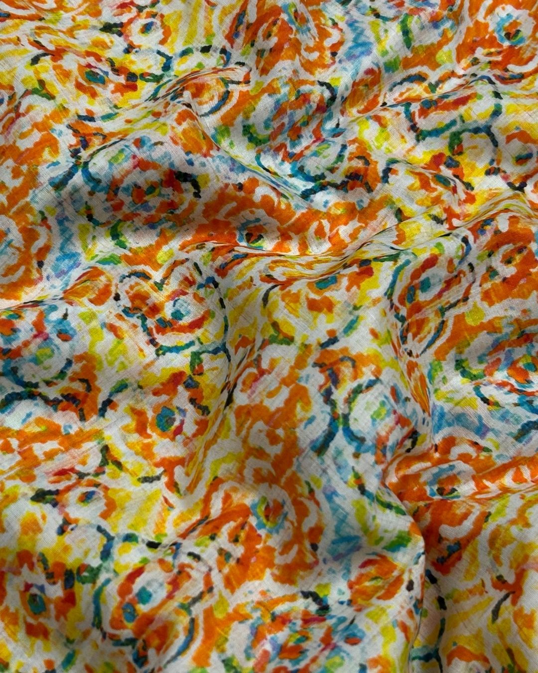 Tie & Dye Digital Print Lawn (TDP-S25-0052) – digitally printed lawn fabric, photo 2
