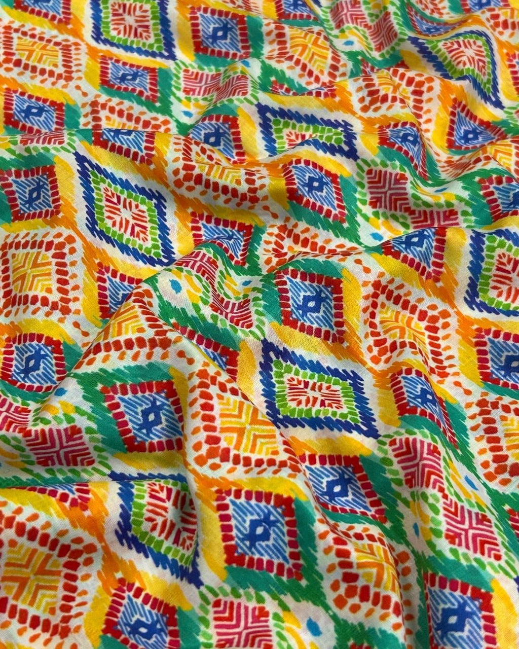 Tie & Dye Digital Print Lawn fabric