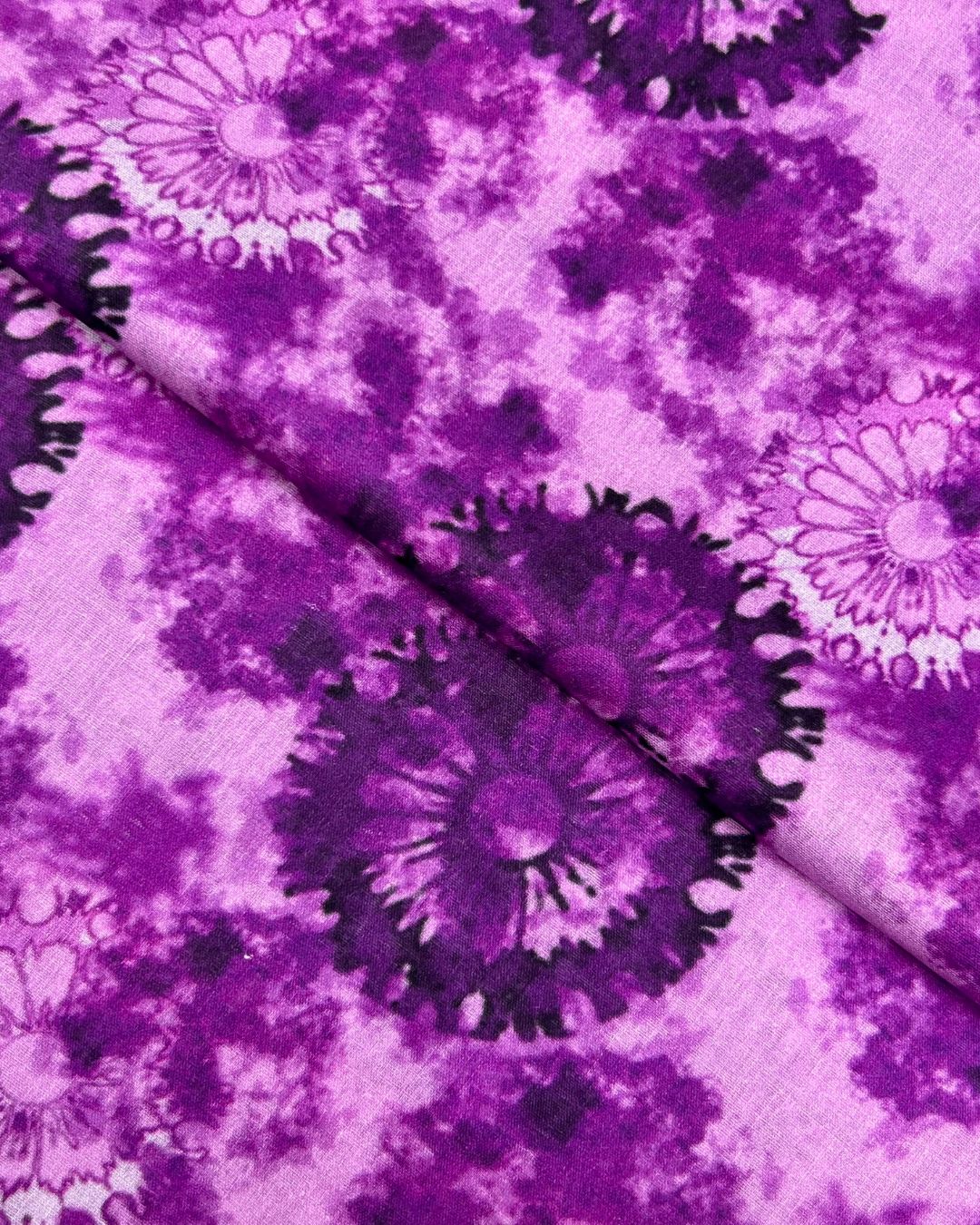 Tie & Dye Digital Print Lawn fabric