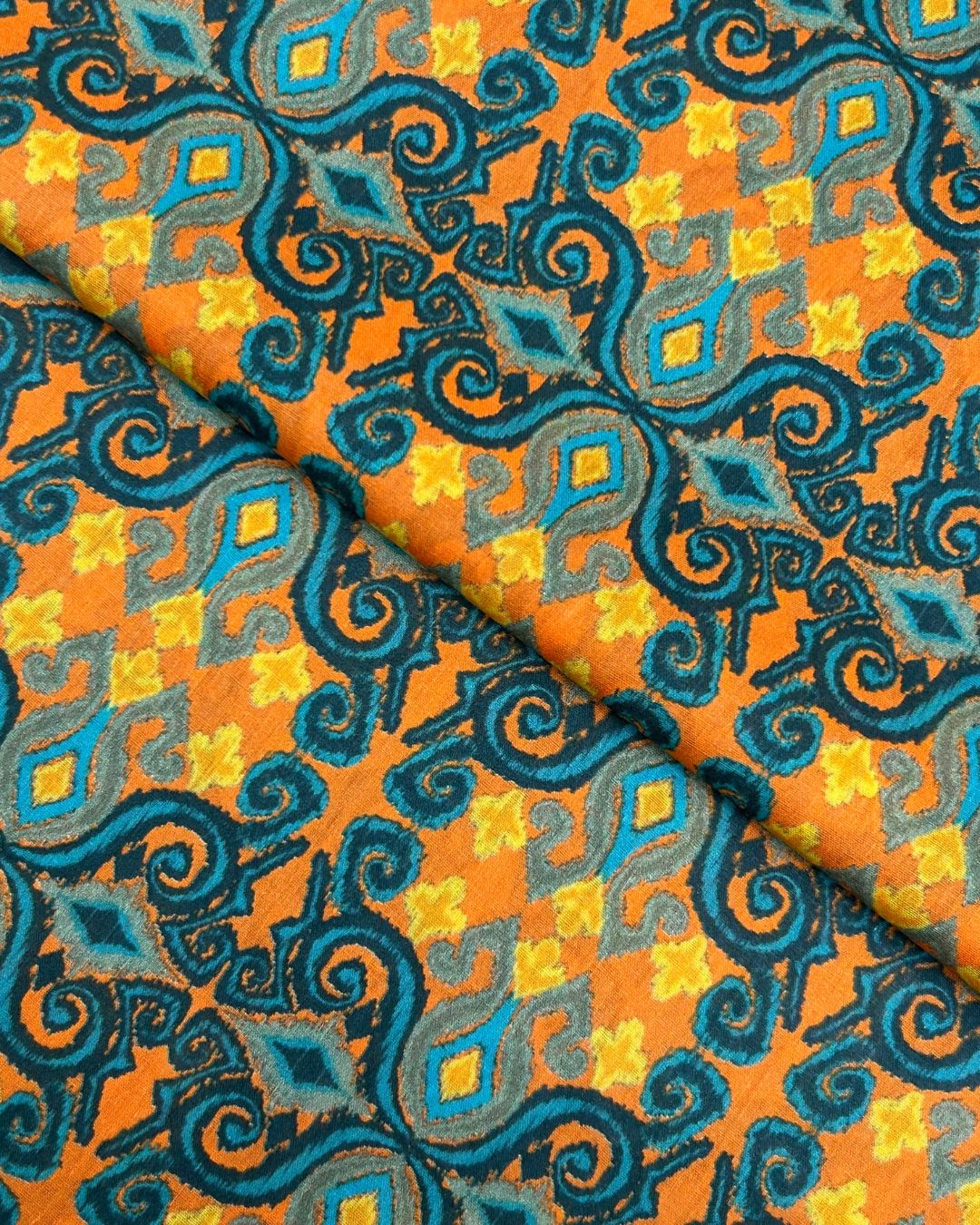 Tie & Dye Digital Print Lawn fabric