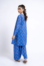Printed Blue Lawn 2-Piece Unstitched Suit by The Fabric Store, photo 2