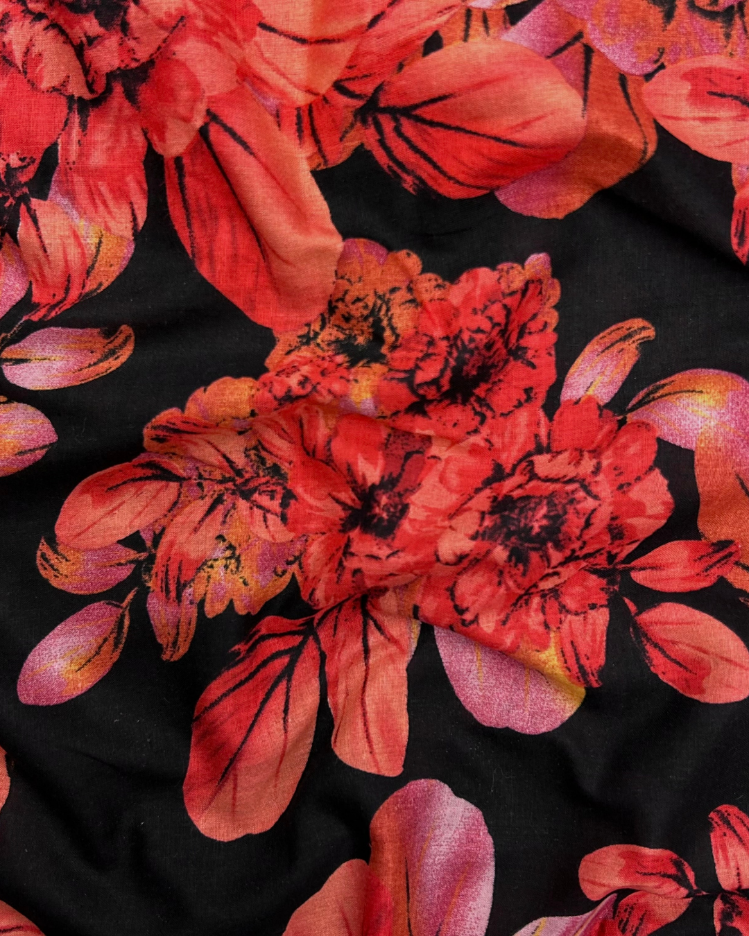 Wide Digital Print Lawn (DPLW-S25-0035), digitally printed lawn fabric by the meter