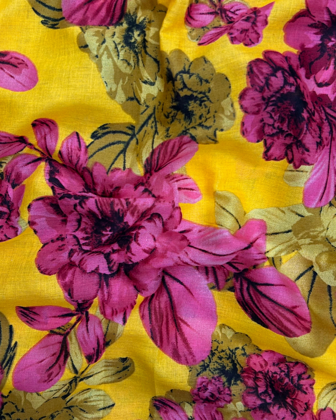 Wide Digital Print Lawn (DPLW-S25-0036), digitally printed lawn fabric by the meter